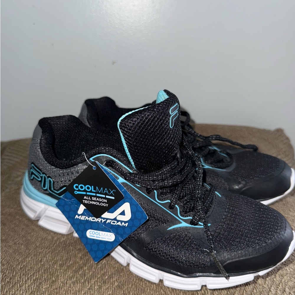 Fila Black and Blue Sneakers